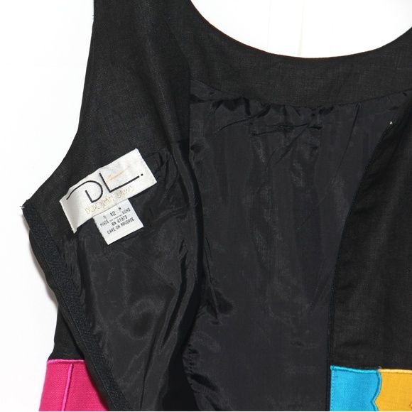 Vintage Parrotfish waist sleeveless jumper dress Deborah Laws Size 12 - Picture 4 of 5